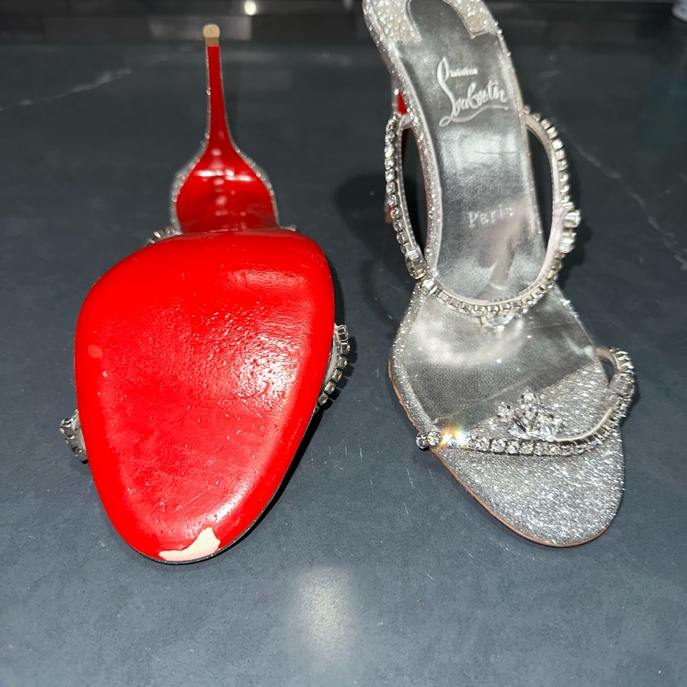 Christian Louboutin Just Queen 100mm crystal-embellished sandal - Picture 6 of 9